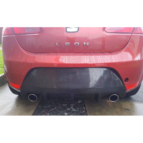 Leon FR Fibreglass FX2 Twin Exit Chunky fins Rear Diffuser