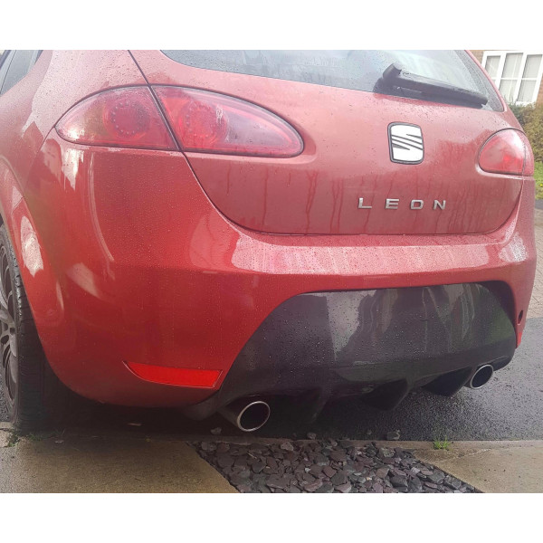 Leon FR Fibreglass FX2 Twin Exit Chunky fins Rear Diffuser