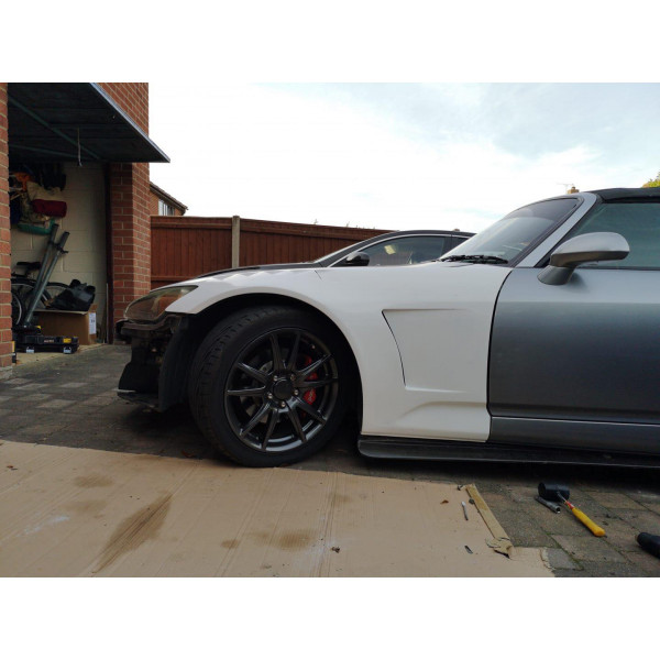 S2000 Fiberglass FX2 Vented Wings 30mm Wider