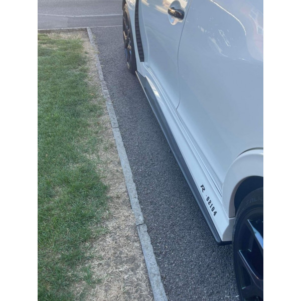 Gloss Black Side Skirt Extensions For SEAT Leon MK3 (2012-2020) – Pair Left & Right By LAS