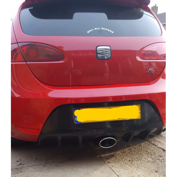 Leon FR Fibreglass FX4 Single Centre Exit Rear Diffuser