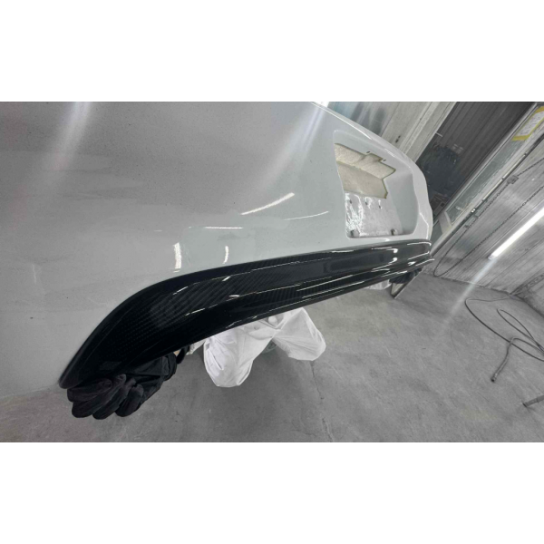 Honda S2000 Single Exit Rear Bumper Diffuser - Fibreglass and Carbon 