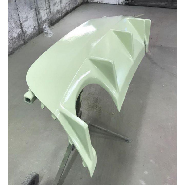 Leon FR Fibreglass FX2 Twin Exit Large fins Rear Diffuser