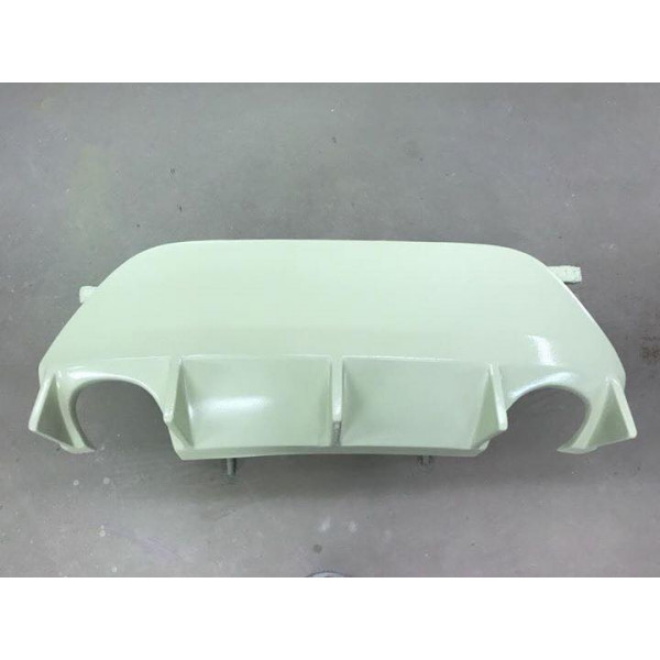 Leon FR Fibreglass FX2 Twin Exit Large fins Rear Diffuser