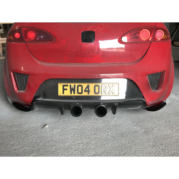 Leon FR Fibreglass FX3 Twin Centre Exit Rear Diffuser